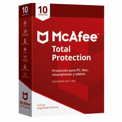 Antivirus McAfee Total Protection Licencia 1 año 10 dispositivos