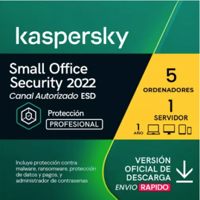 Kaspersky Small Office Security 5 dispositivos 1 Server 1 año