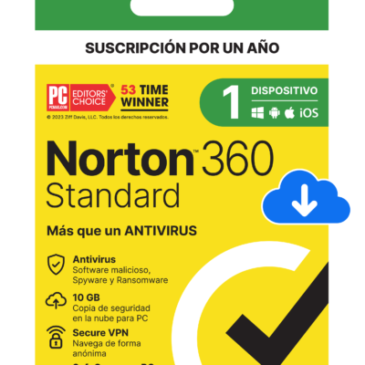 NORTON 360 STANDARD 1 DISPOSITIVO 1 AÑO