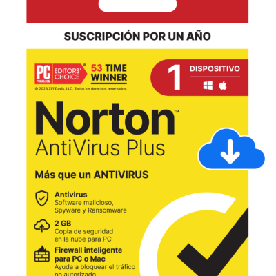 NORTON ANTIVIRUS PLUS 1 DISPOSITIVO 1 AÑO