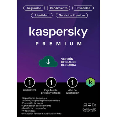 Kaspersky Premium 1 Dispositivo 1 Cuenta KPM 1 año