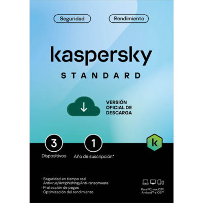 Kaspersky Standard 3 dispositivos por 1 año